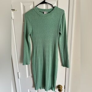 Fashion Nova Ribbed Long-Sleeve Knit Dress